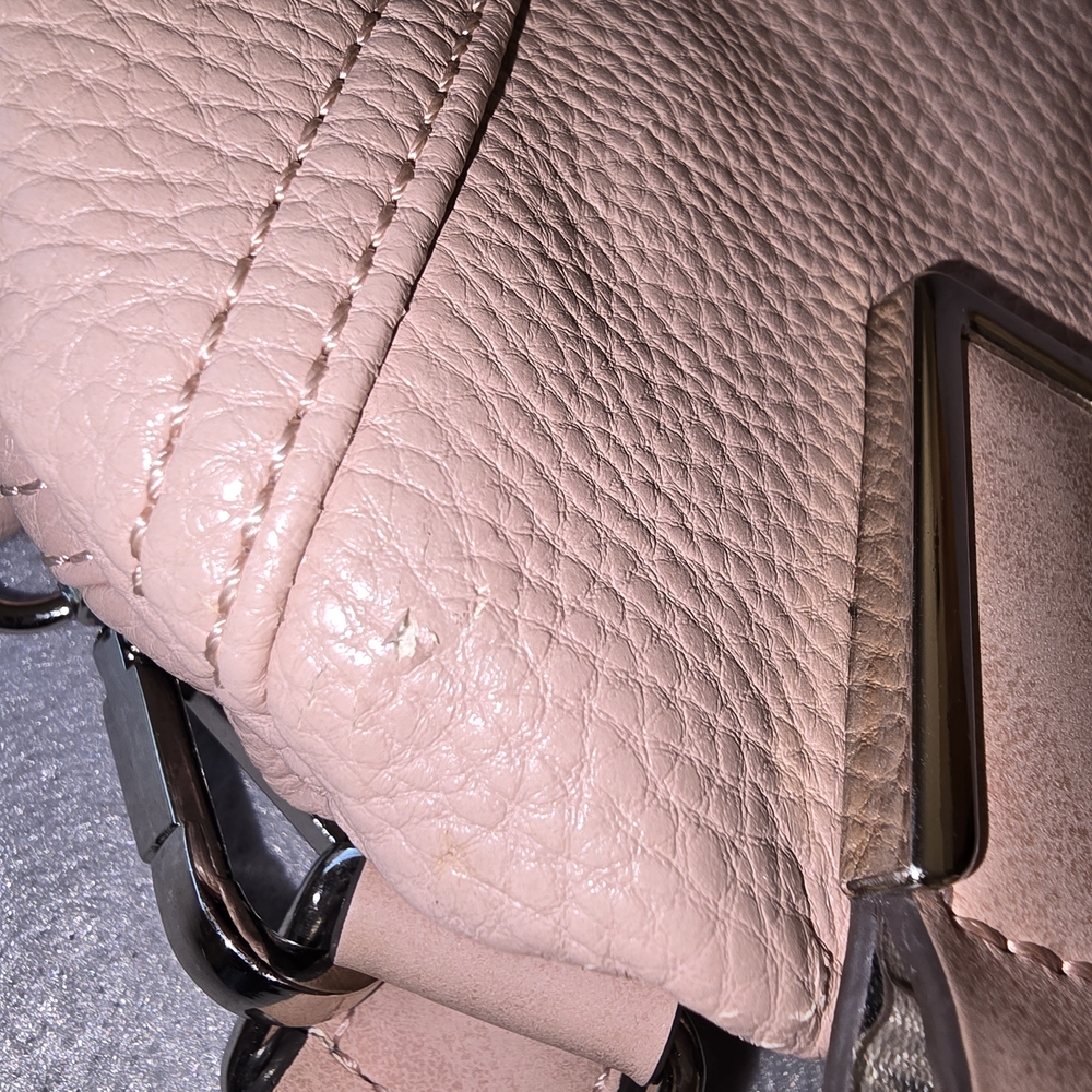Steve Madden Blush Pink Leather Shoulder Tote - Picture 11 of 15
